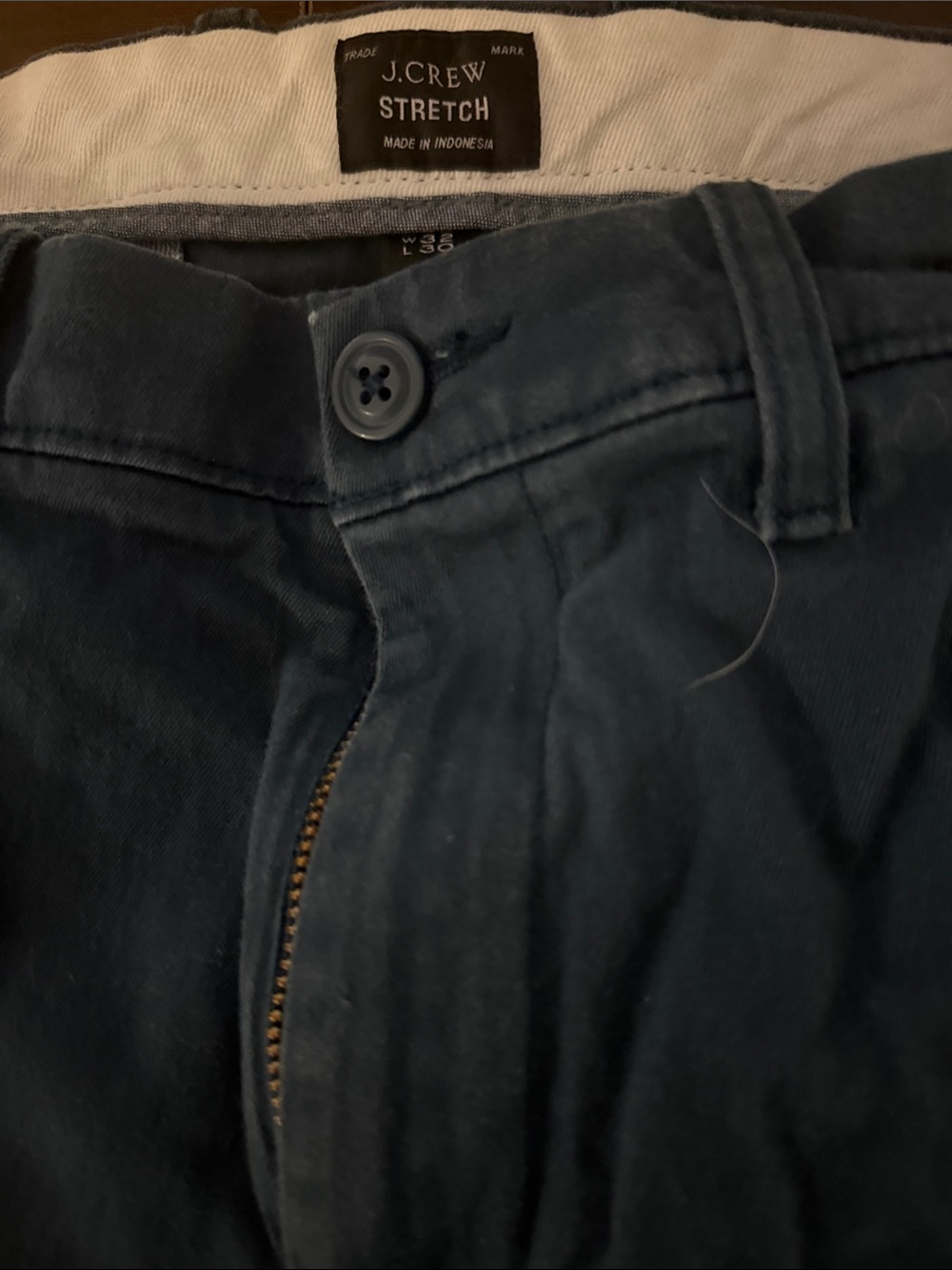J. Crew Stretch Men’s Chinos in Dark Navy